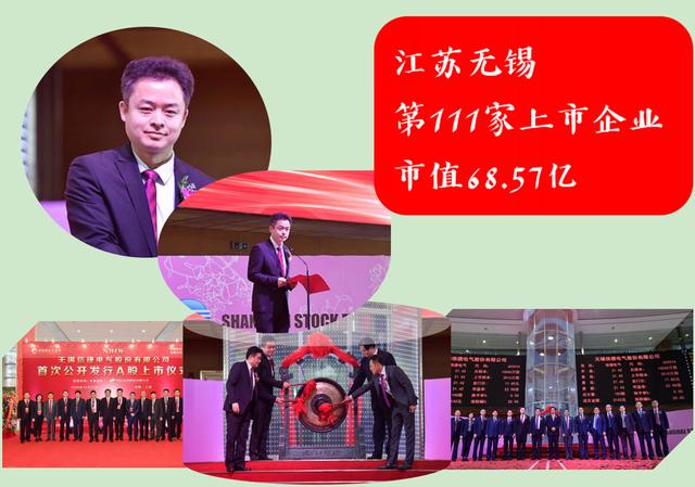 江蘇“無錫第111家上市企業”:實控人46歲IPO敲鐘,市值68.57億