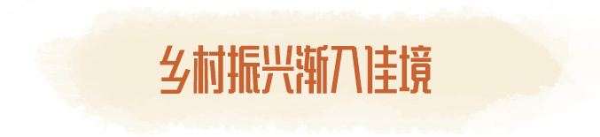 鄉村振興漸入佳境 鄉村振興漸入佳境